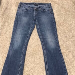 Vintage Y2k low rise silver jeans